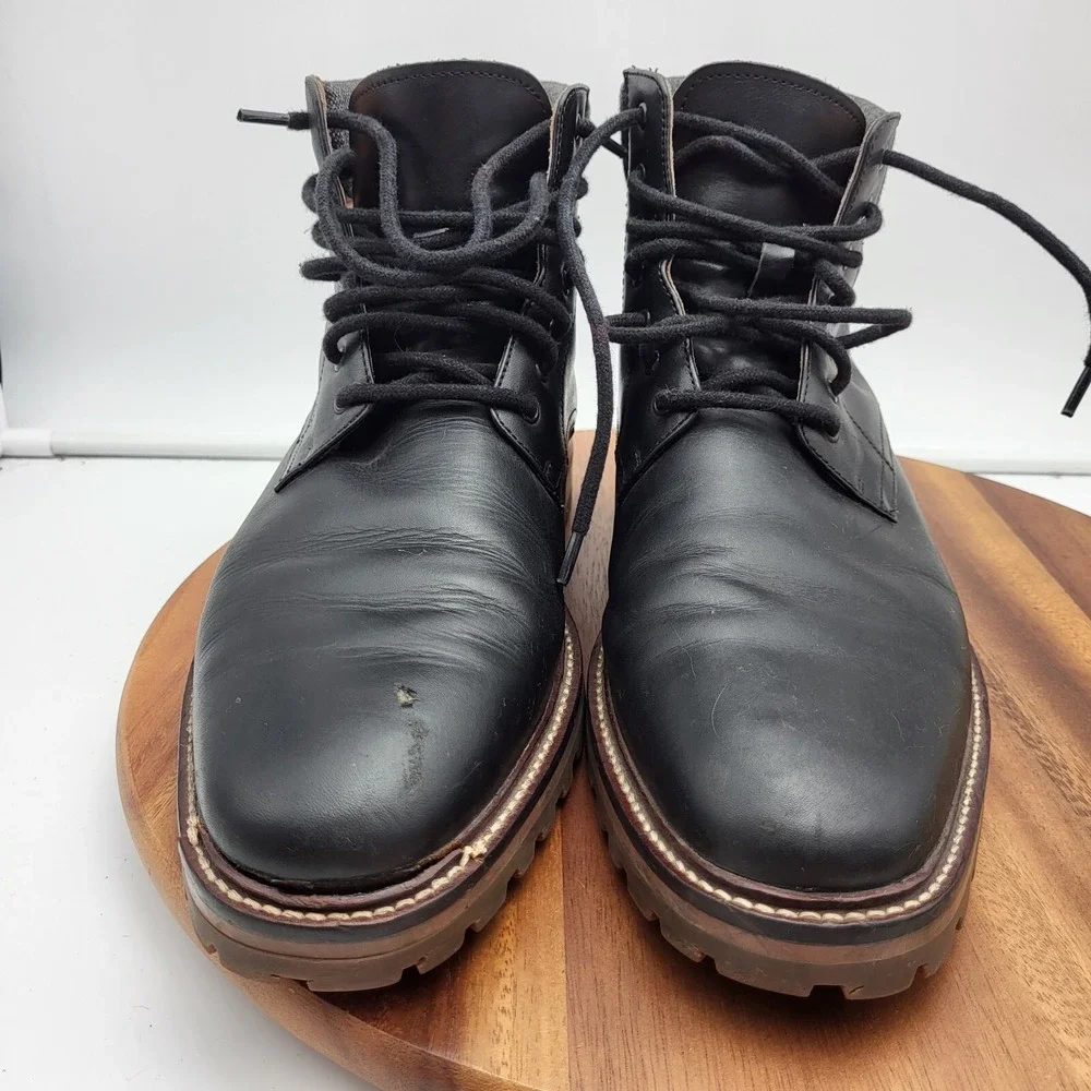 Warfield &‎ Grand Chukka Boots Mens Size 11.5 Black Leather Allen Dress Boots